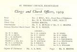 Clergy and officers of St Thomas's Church