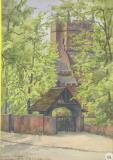 Lych Gate, St Mary's Church by G.F.. Madeley