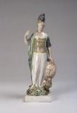 Pearlware figure depicting Minerva