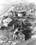 Aerial view of Stafford Gas Works