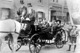 Sir Walter Essex MP in a Horse-drawn Carriage, Stafford,
