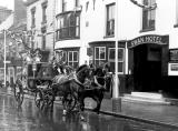 Shrewsbury State Chariot outside the Swan Hotel, Stafford,