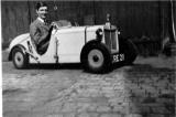 John Bagnall in his Hand-built Car, Stafford,