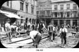 Laying tram lines, Burton upon Trent