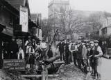 Laying the Gas Main, Church Street, Audley