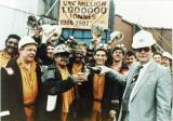 Miners celebrating at Littleton Colliery
