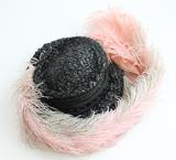 Ladies Black 'Peach Basket' Hat