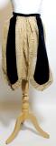 Victorian Ladies Black and Gold Apron