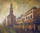 Guildhall and Market Stalls, Newcastle-under-Lyme