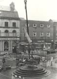 Removal of the Original Market Cross, High Street, Newcastle-under-Lyme