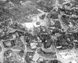 Aerial view of Newcastle-under-Lyme town centre