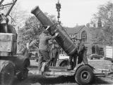 Removal of cannon, Victoria Road, Newcastle-under-Lyme
