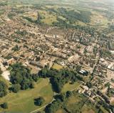 Aerial view of Staffordshire Moorlands District Council Offices and surrounding area, Leek 