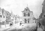 An engraving of the Town Hall
