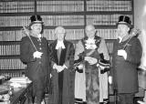 Ceremonial group in Regalia, Town Hall, Tamworth
