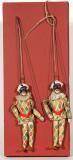 Italian harlequin puppets