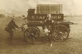 Hose cart with Firemen, Stafford Fire Service