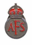 Auxiliary Fire Service lapel badge