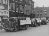 Warburton's lorries, Market Place, Uttoxeter