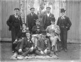 Portrait of a group of gentlemen, Bore Street, Lichfield