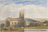 Longnor Church - 'St. Giles': water colour painting