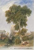 Longnor Village: water colour painting