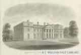 Chillington Hall: sepia drawing