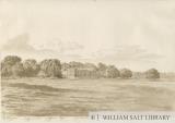 Chillington Hall: sepia drawing