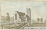 Colwich Church: water colour painting