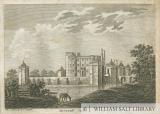 Caverswall Castle: engraving
