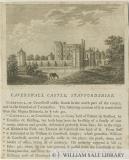 Caverswall Castle: copper-plate engraving