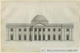 Chillington Hall: pen and wash drawing