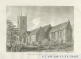 Enville Church: sepia drawing