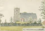 High Offley Church: water colour painting