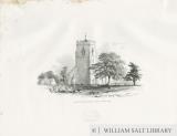 Drayton Bassett Church: lithograph (vignetted)