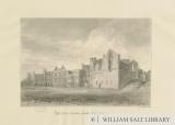 Dudley Castle - Court Yard: sepia drawing