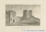 Dudley Castle - The Keep: sepia drawing