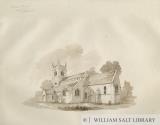 Standon Church: pen and ink drawing