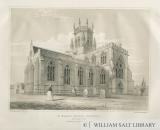 Stafford - St. Mary's Church: tinted lithograph