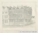 Stafford - Ancient 'High House': pencil drawing