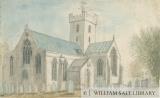 Leigh Church: water colour painting
