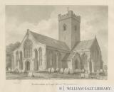 Leigh Church: sepia drawing