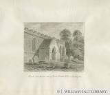Lichfield - South Porch of St. Chad's Church: sepia drawing