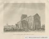 Lichfield - St. Chad's Church: sepia drawing