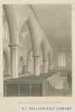 Lichfield - Interior of St. Chad's Church: sepia drawing