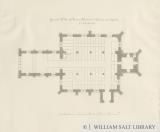 Lichfield - Ground Plan of St. Michael's Church: pen and sepia drawing