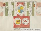Lichfield - Arms of Lord Cadogan (Friary): water colour painting