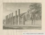 Lichfield - St. John's Hospital and Chapel: sepia drawing
