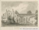 St. John's Hospital and Chapel, Lichfield: sepia drawing
