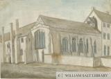 St. John's Hospital and Chapel, Lichfield: water colour painting
